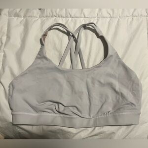 White Lululemon sports bra